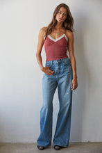 Load image into Gallery viewer, By Together - S1289N | Knit Seamless Ribbed Nylon Spandex Jacquard Top: Ash Rose / ML
