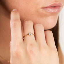 Load image into Gallery viewer, Made By Mary - Toi et Moi Ring: Gold Vermeil / 7
