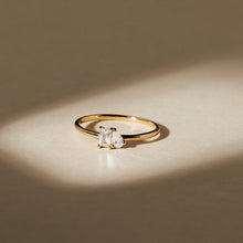 Load image into Gallery viewer, Made By Mary - Toi et Moi Ring: Gold Vermeil / 7
