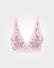 Load image into Gallery viewer, EBY - Sheer Flocked Bra: Madam Oh La La / L

