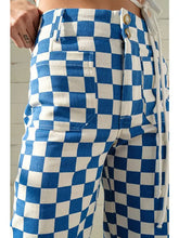 Load image into Gallery viewer, PAPER MOON - Blue Checkered Denim Pants
