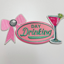 Load image into Gallery viewer, TEELUX - 3"  Pink Cocktail  - Embroidered Hat Patch: QTY 1

