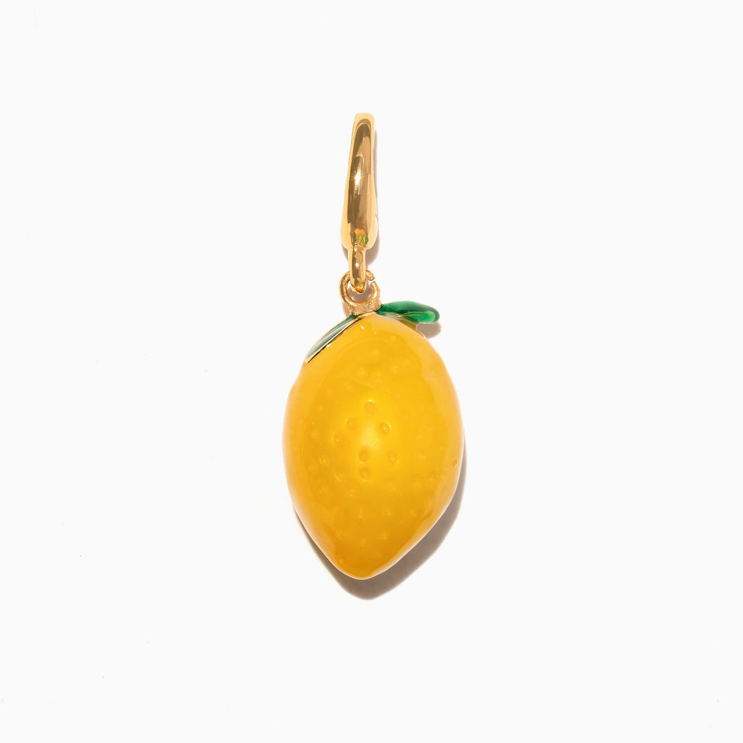 Girls Crew - Sour Lemon Bag Charm: Gold