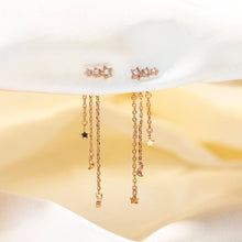 Load image into Gallery viewer, Girls Crew - Meteor Shower Dangle Earrings: Gold
