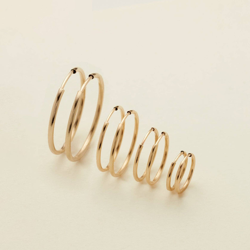 Made By Mary - Live In Hoop Earrings: Gold Filled / 16mm
