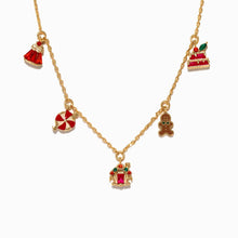 Load image into Gallery viewer, Girls Crew - Holiday Sweets Necklace: Gold
