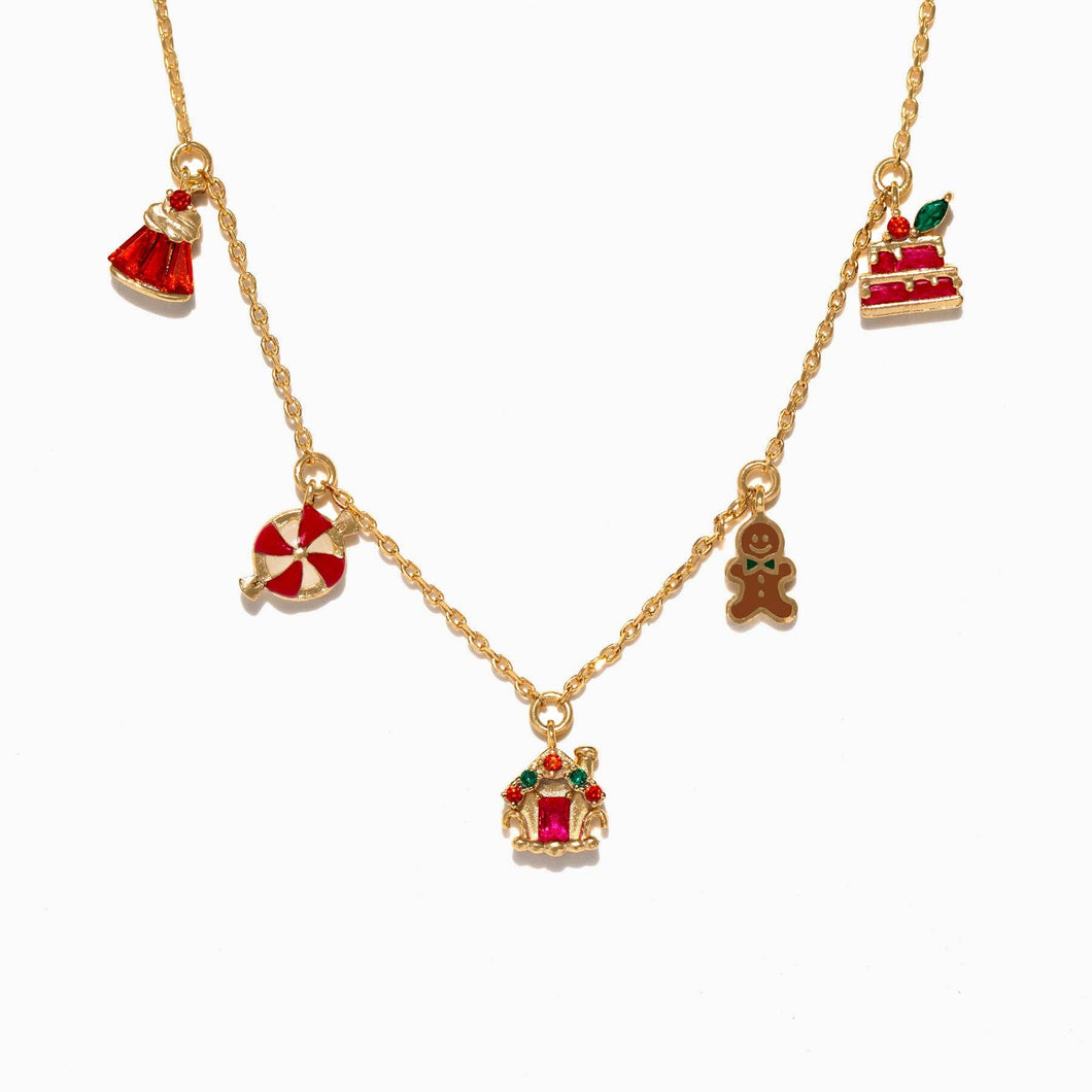 Girls Crew - Holiday Sweets Necklace: Gold