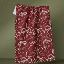 Load image into Gallery viewer, Geometry- Cheerful Bows Tea Towel
