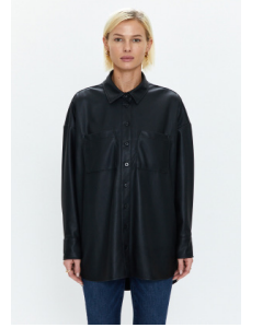 PISTOLA - Rena Button Down Tunic Shirt - Slate Black