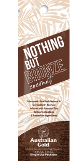 Australian Gold Packet - Nothing But Bronze Coconut: Advanced Ultra Dark Natural & DermaDark Bronzer