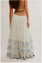 Load image into Gallery viewer, BRYNN PRINTED MAXI SKIRT / IVORY COMBO- DITSY
