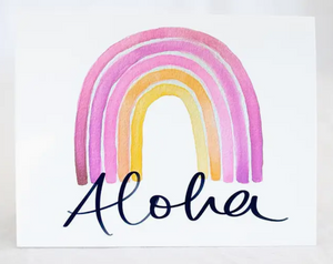 CARD - Aloha Rainbow