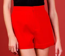 Endless Rose - Red Orange Shorts