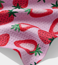 Load image into Gallery viewer, Geometry Kitchen Tea Towel - Sweet Strawberry
