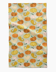 Geometry Kitchen Tea Towel - pumpkins and gourds