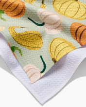 Load image into Gallery viewer, Geometry Kitchen Tea Towel - pumpkins and gourds
