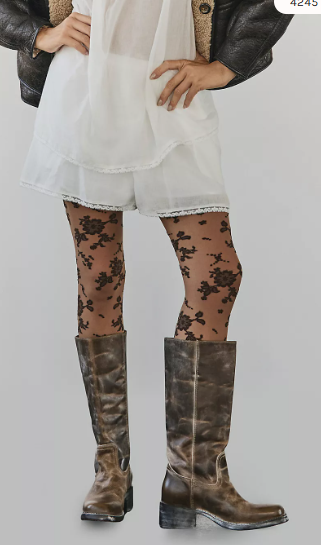 Flocked Floral Tight - Free People