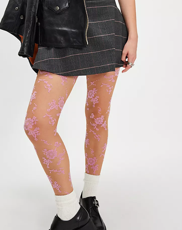 Flocked Floral Tight - Free People