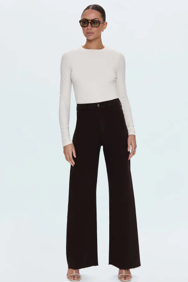 PISTOLA - Penny High Rise Wide Leg - Black