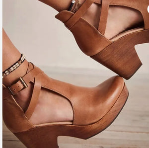 Free People - Cedar Leather Clog