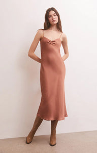 Z SUPPLY -- Lark Lux Sheen Slip Midi Dress