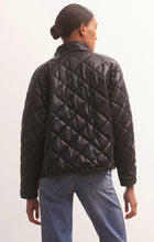 Load image into Gallery viewer, Z SUPPLY - Heritage Quilted Faux Leather Jacket - Black
