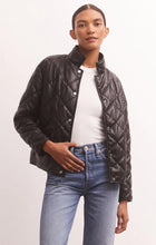 Load image into Gallery viewer, Z SUPPLY - Heritage Quilted Faux Leather Jacket - Black
