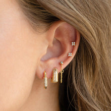 Load image into Gallery viewer, Girls Crew - Teeny Tiny Clear Cluster Studs: Gold
