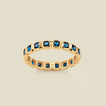 Load image into Gallery viewer, Made By Mary - September Birthstone Eternity Ring: Gold Vermeil / 7

