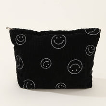 Load image into Gallery viewer, ACCITY - SIMPLE SMILEY FACE LARGE COSMETIC BAG_CWAB1036: Beige / (OS) 1
