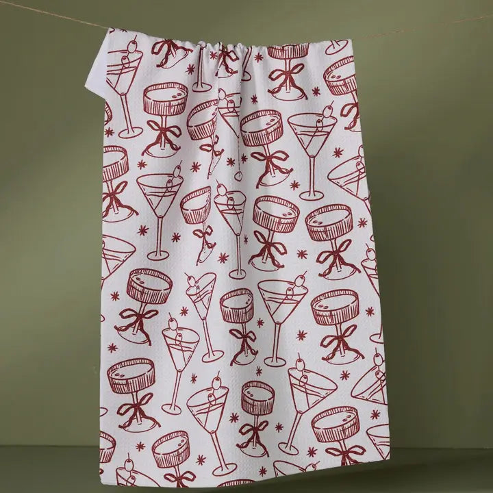 Geometry- Soiree Tea Towel