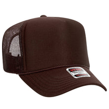 Load image into Gallery viewer, The Park Wholesale - Otto 5-Panel High Crown Foam Trucker Hats, Mesh Back Cap - 39-165: White
