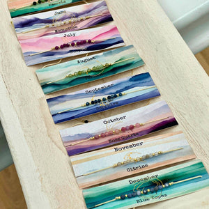Picki Nicki - Birthstone Bracelet Gemstone Sets on Cards