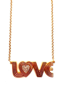 Karli Buxton - Retro "LOVE" Necklace