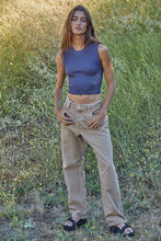 Load image into Gallery viewer, By Together - S1106N | Knit Seamless Ribbed Round Neck Sleeveless Top: Light Beige / SM
