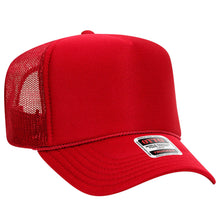 Load image into Gallery viewer, The Park Wholesale - Otto 5-Panel High Crown Foam Trucker Hats, Mesh Back Cap - 39-165: White

