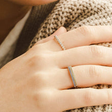 Load image into Gallery viewer, Made By Mary - August Birthstone Stacking Ring: Gold Vermeil / 6
