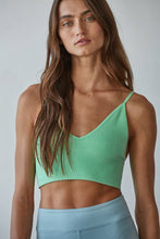 Load image into Gallery viewer, By Together - S1003 | Seamless Ribbed Triangle Chest Spaghetti Strap Brami: White / SM
