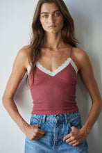 Load image into Gallery viewer, By Together - S1289N | Knit Seamless Ribbed Nylon Spandex Jacquard Top: Maroon / SM
