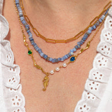 Load image into Gallery viewer, Girls Crew - Seahorse Shore Necklace: Gold
