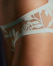 Load image into Gallery viewer, EBY - Sheer Flocked Brief: Madam Muse / 1X
