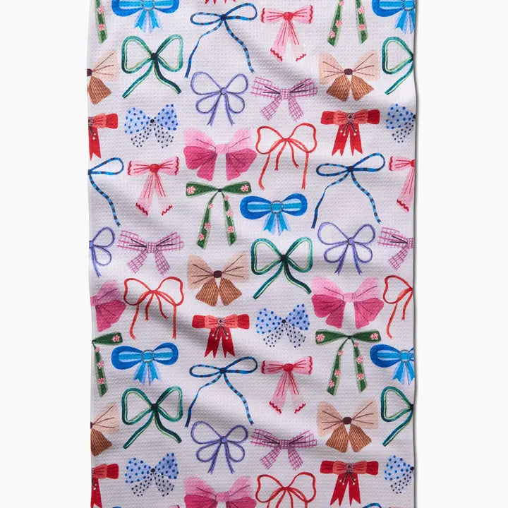 Geometry- Bows Tea Towel