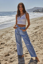 Load image into Gallery viewer, By Together - S1102N | Henley Ribbed Modal Tank: Powder Pink / ML
