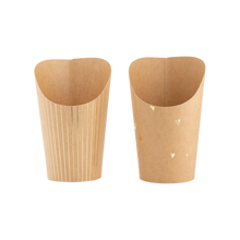Load image into Gallery viewer, My Mind’s Eye - PLCC1636 - Gold Foil Kraft Dots and Stripes Charcuterie Cups (24ct)
