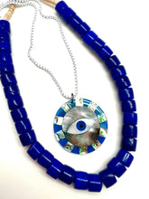 Load image into Gallery viewer, Karli Buxton - 2&quot; Abalone Shell Eye Pendant
