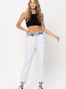 VERVET - Relaxed Jogger Pants with Bleach Effect