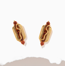Load image into Gallery viewer, Girls Crew - Hot Dog Studs: Gold
