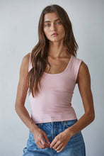 Load image into Gallery viewer, By Together - S1187N | Double Layered Seamless Top: Powder Pink / ML
