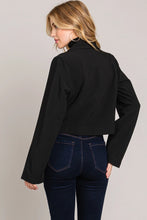 Load image into Gallery viewer, Cotton Bleu Cropped Business Jacket
