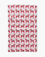Load image into Gallery viewer, Geometry - Holiday Dala Horse Tea Towel
